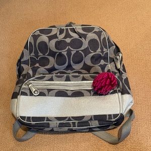 Authentic coach jean backpack